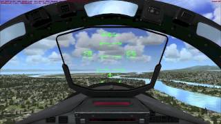 FSX Milviz F-15E landing @ CYVR