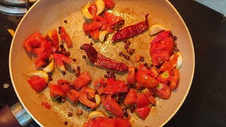 தக்காளி - மிளகு சட்னி || Tomato 🍅, peppercorns a perfect chutney || Idli dosa side dish