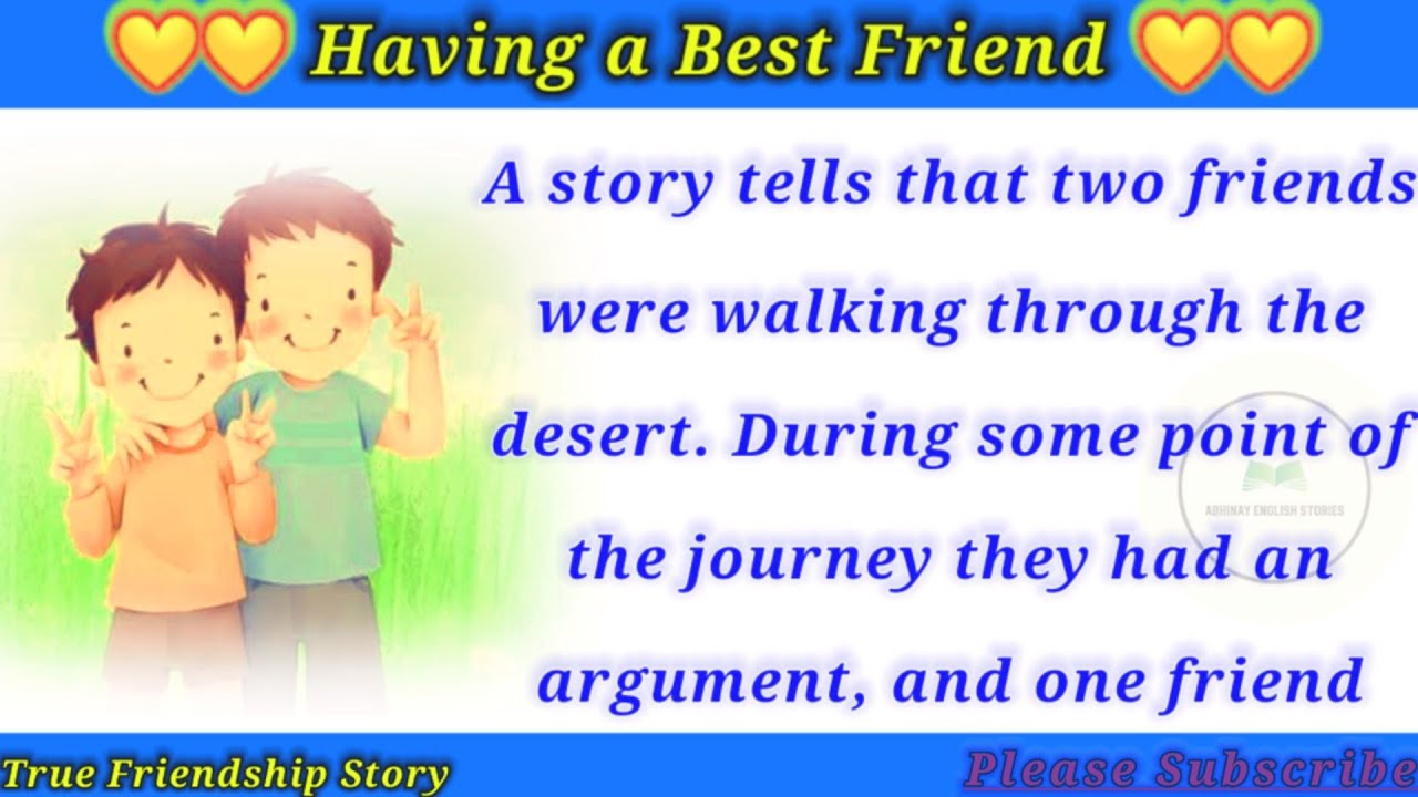 Short Stories Moral Stories Having A Best Friend 55 Off
