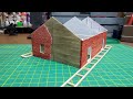 scratchbuilding a damaged freight house