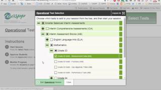 Administering an Interim Assessment Block (IAB)