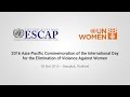 2016 Asia-Pacific — International Day for the Elimination of Violence Against Women