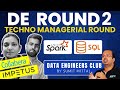 Live Big Data Mock Interview | Techno-Managerial Round | Scenario Based Questions #interview