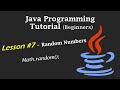 Java Programming Tutorial - Lesson #7 - Random Numbers (Math.random();)