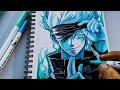 Drawing Satoru Gojo( In My Style ) in Timelapse