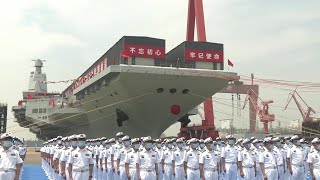 福建舰重磅官宣！直击中国第三艘航母下水 现场视频公开！20220617 | 军迷天下