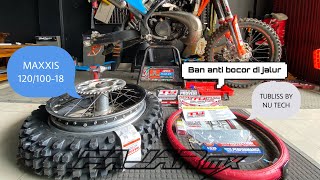 Pasang Ban Tubliss di Velg KTM// main jalur basah / batu paling enak BAN 0 psi BAN TUBLISS Solusinya