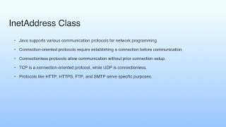 Medium Summary | Lecture 48: Networking with Java