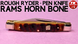 Rough Ryder Rams Horn Bone Pen Knife RR1596