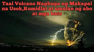 Taal Volcano Erupted with ashfall and lightning