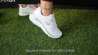 Γυναικείο Αθλητικό Παπούτσι Skechers Fashion Fit Χρώματος Λευκό 149473-WSL