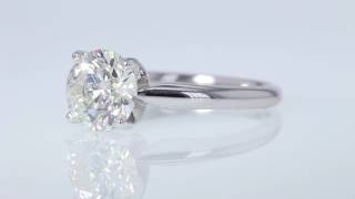 2.06CT Round Brilliant Diamond Solitaire Engagement Ring GIA Certified $26K $11,000