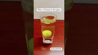 put lemon 🍋 in transparent glass to remove negative energy from your home #lemon