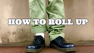 【簡単】元アパレル店員が教えるロールアップのやり方【メンズファッション】How to roll up your pants