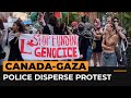 Police, pro-Palestine protesters clash in Montreal | #AJshorts