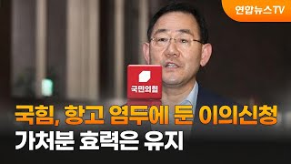 국힘, 항고 염두에 둔 이의신청…가처분 효력은 유지 / 연합뉴스TV (YonhapnewsTV)