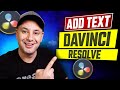 How to Add Text in DaVinci Resolve