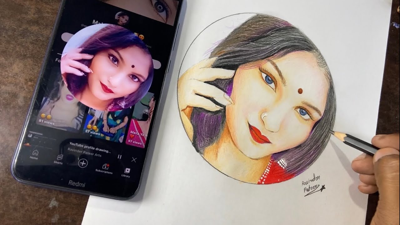 Subscriber Profile Drawing Youtube Profile Art Youtube