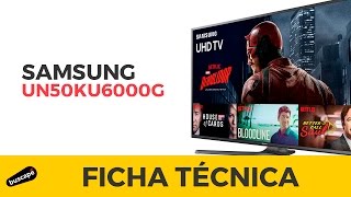 Ficha técnica e recursos da TV Samsung UN50KU6000G