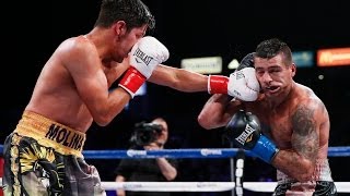 Lucas Matthysse Knocked Down By John Molina in Round 2 - Showtime Boxing