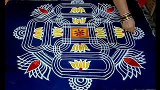 Dhanurmasam special padi kolam  /  Margazhi masam kolam  / Sankranthi  special geethala muggulu