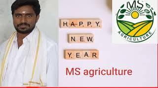 రైతు సోదరులకు నూతన సంవత్సర శుభాకాంక్షలు MS agriculture