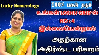 எண் 4 losho grid missing number 4 pariharam tamil |athirshtam vara numerology|அதிர்ஷ்டம் நியூமராலஜி