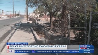 1 person injured after 2 vehicle crash in Lower Valley