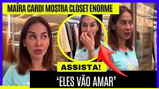 Maíra Cardi mostra closet enorme com roupas para doar a funcionárias: ‘Eles vão amar’