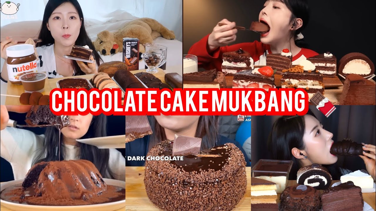 Chocolate Cake Mukbang Asmr Youtube