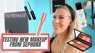 TESTING NEW MAKEUP FROM SEPHORA - MAC, PATRICK TA AND VELOUR