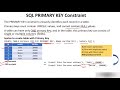 Primary Key in SQL