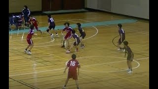 20171217福岡県高校ハンドボール新人戦女子決勝　明光学園vs筑紫女学園1/2  H.S. Handball Champ. in Fukuoka by New Teams (Final)