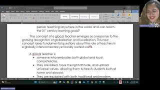 TTP Part 2 Glocal and Global Education