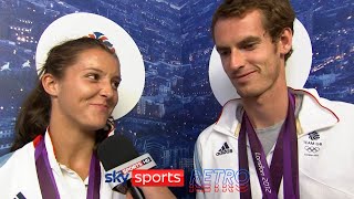 Andy Murray \u0026 Laura Robson after winning Olympic silver at London 2012