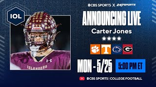 LIVE: 4-star IOL Carter Jones Set to Announce College Commitment | No.1 IOL in VA