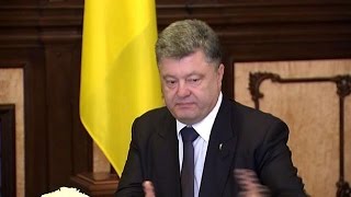 Poroshenko says Ukraine is being "severely attacked by Russia"
