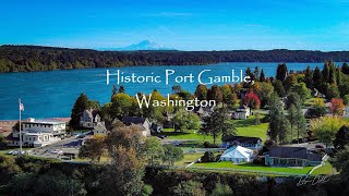 Epic Aerial Video of Port Gamble, Washington's Autumn Colors