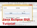 Java Eclipse GUI Tutorial 1 # Creating  First GUI Project in Eclipse