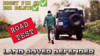 Boost pin install and egr delete on a Land Rover Defender 300 tdi and road test.