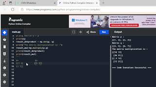 numpy.dot() vs numpy.multiply()
