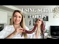 6 ways to use SCRAP MACRAME CORDS