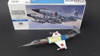 Mitsubishi F-104J Starfighter 1/72 (Hasegawa) custom scheme with kit decals build and final reveal