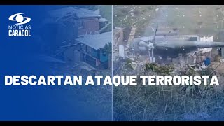 Accidente de helicóptero en Anorí, Antioquia: cayó sobre una casa