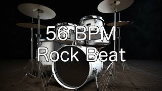 56 BPM Punchy Rock Drum Beat for Guitar, Bass and Instrumental Practise