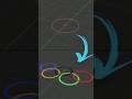 How to make Olympic Rings Logo in Blender 3D #blender #blenderian #cgian