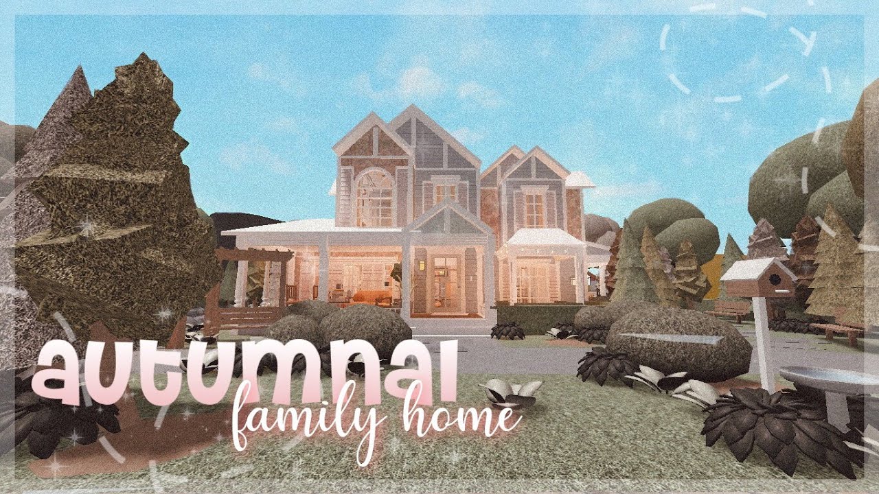 ୨୧ Bloxburg : : Autumnal Family Home ・*。 217k | Mangloღ - YouTube