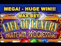 LIFE OF LUXURY PROGRESSIVE **HUGE WIN** *Raging Rhino (Casinomannj) - Slot Machine Bonus