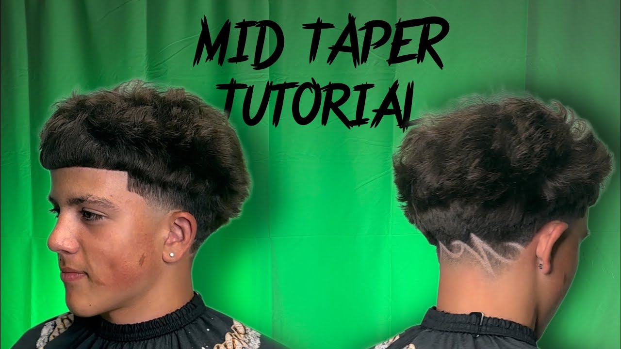 Fluffy Edgar Mid Taper Haircut Tutorial Youtube