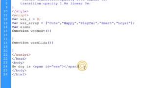Array Slideshow Animation Tutorial JavaScript CSS3 HTML5 HD